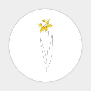 Mustard Daffodil Magnet